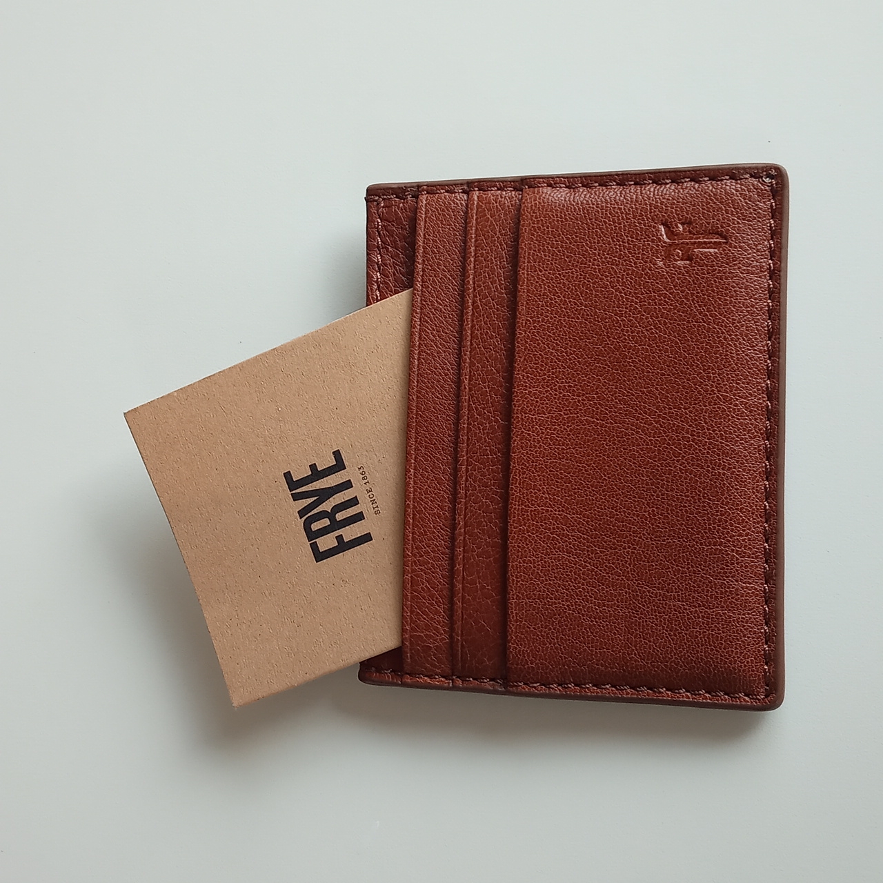 Frye Brown Leather Card Holder